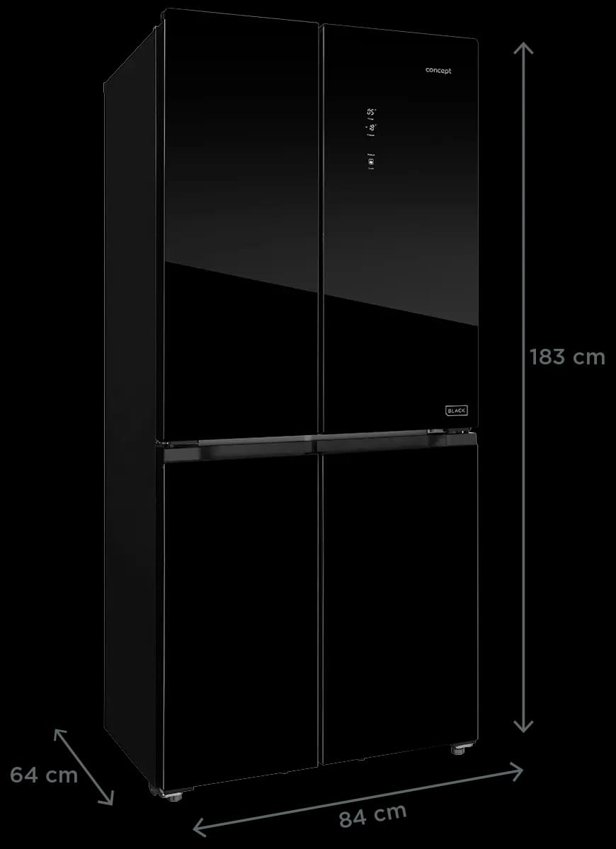 Concept Americká lednice LA8383bc BLACK - náhled 2