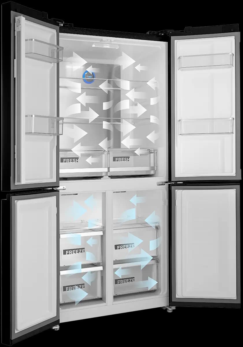 Concept Americká lednice LA8383bc BLACK - náhled 3