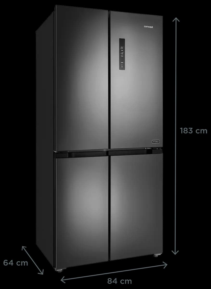 Concept Americká lednice LA8383ds TITANIA - náhled 5