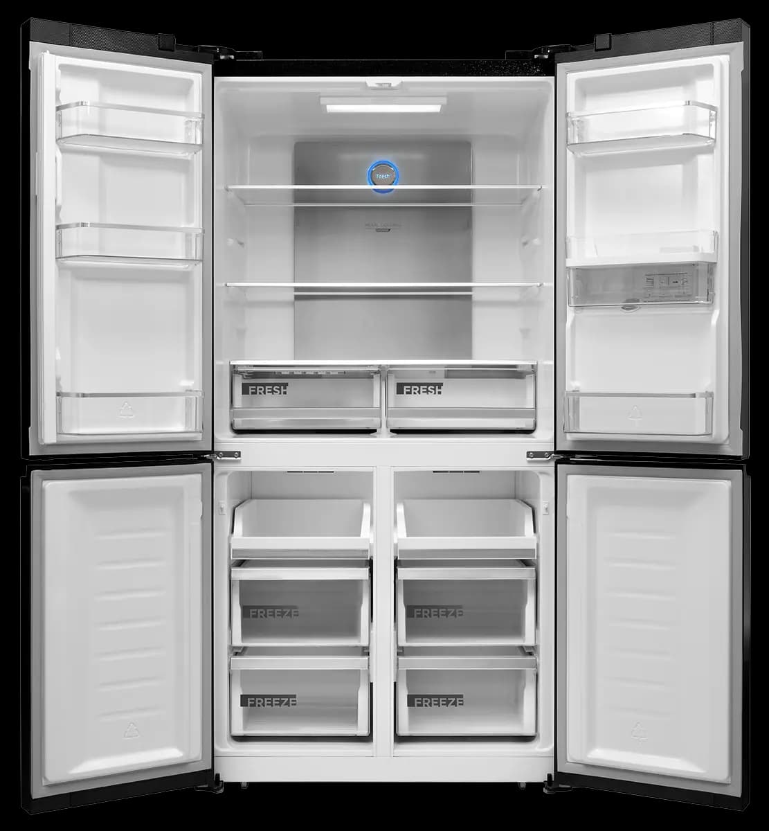 Concept Americká lednice s dávkovačem vody LA8891bc BLACK - náhled 3
