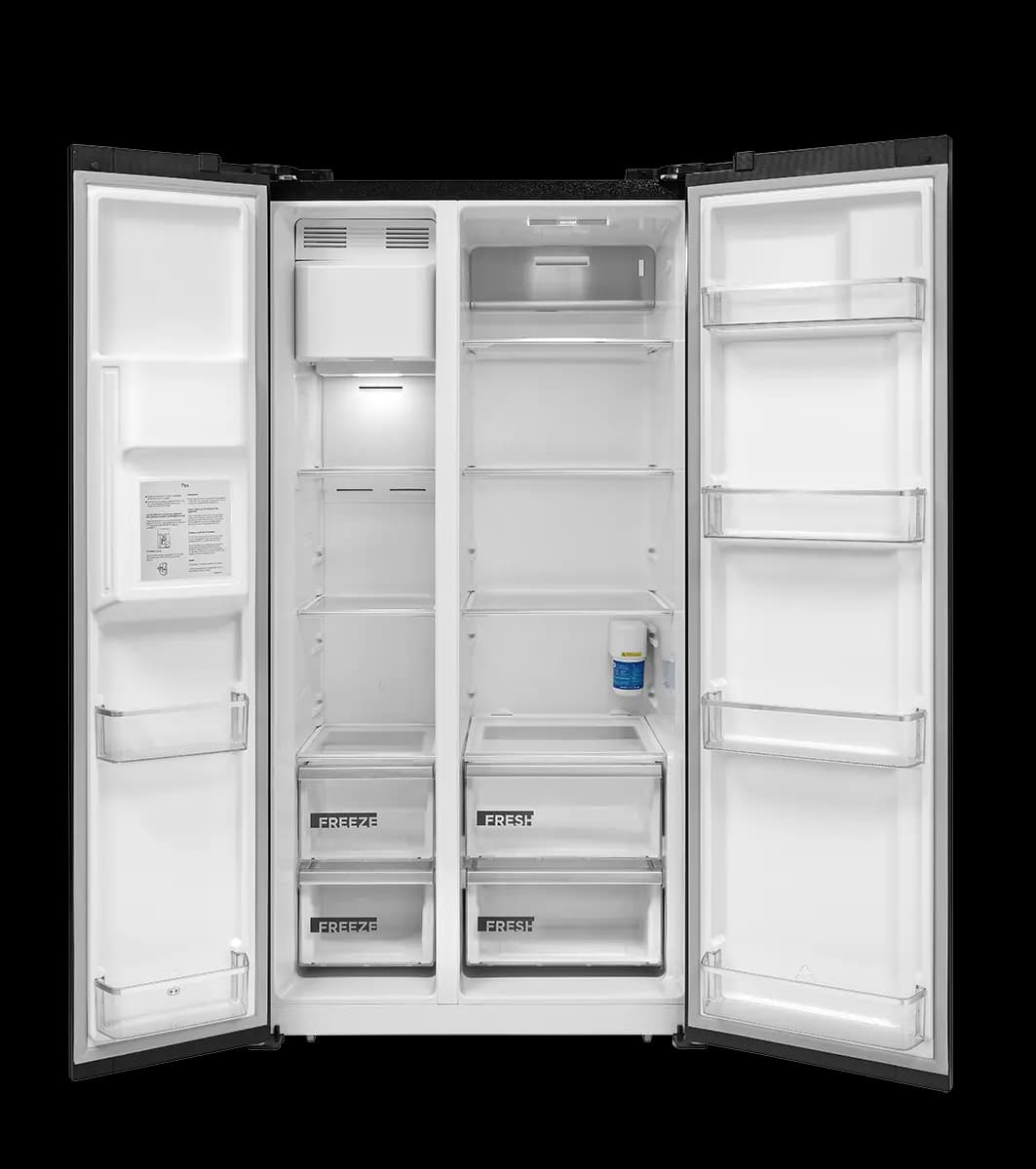 Concept Americká lednice s výrobníkem ledu LA7691bc BLACK - náhled 2