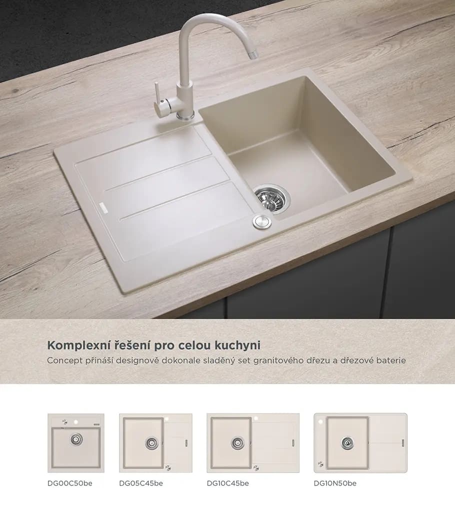 Concept Dřezová baterie BDG3334be BÉŽOVÁ - náhled 2