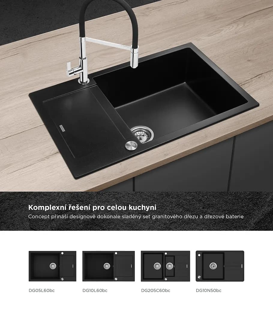 Concept Dřezová baterie s hadicí BDC7547 chrom - náhled 2