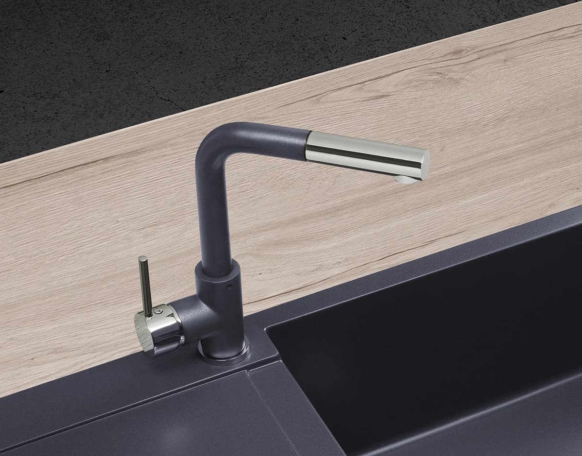 Concept Dřezová baterie se sprchou BDG4527dg TMAVĚ ŠEDÁ - náhled 4