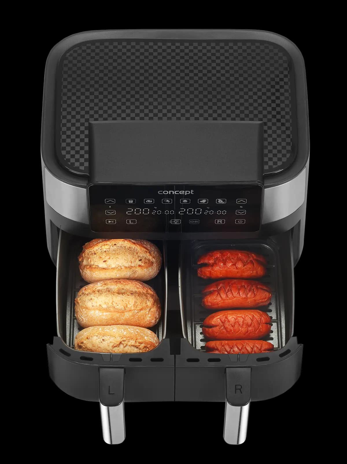Concept Horkovzdušná fritéza DOUBLE 8 l FR8000 - náhled 5