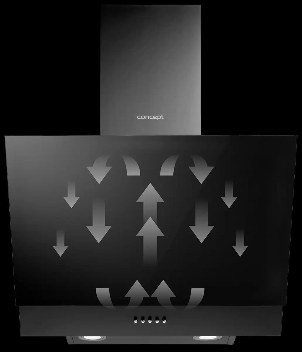 Concept Komínová digestoř OPK5160bc BLACK - náhled 4