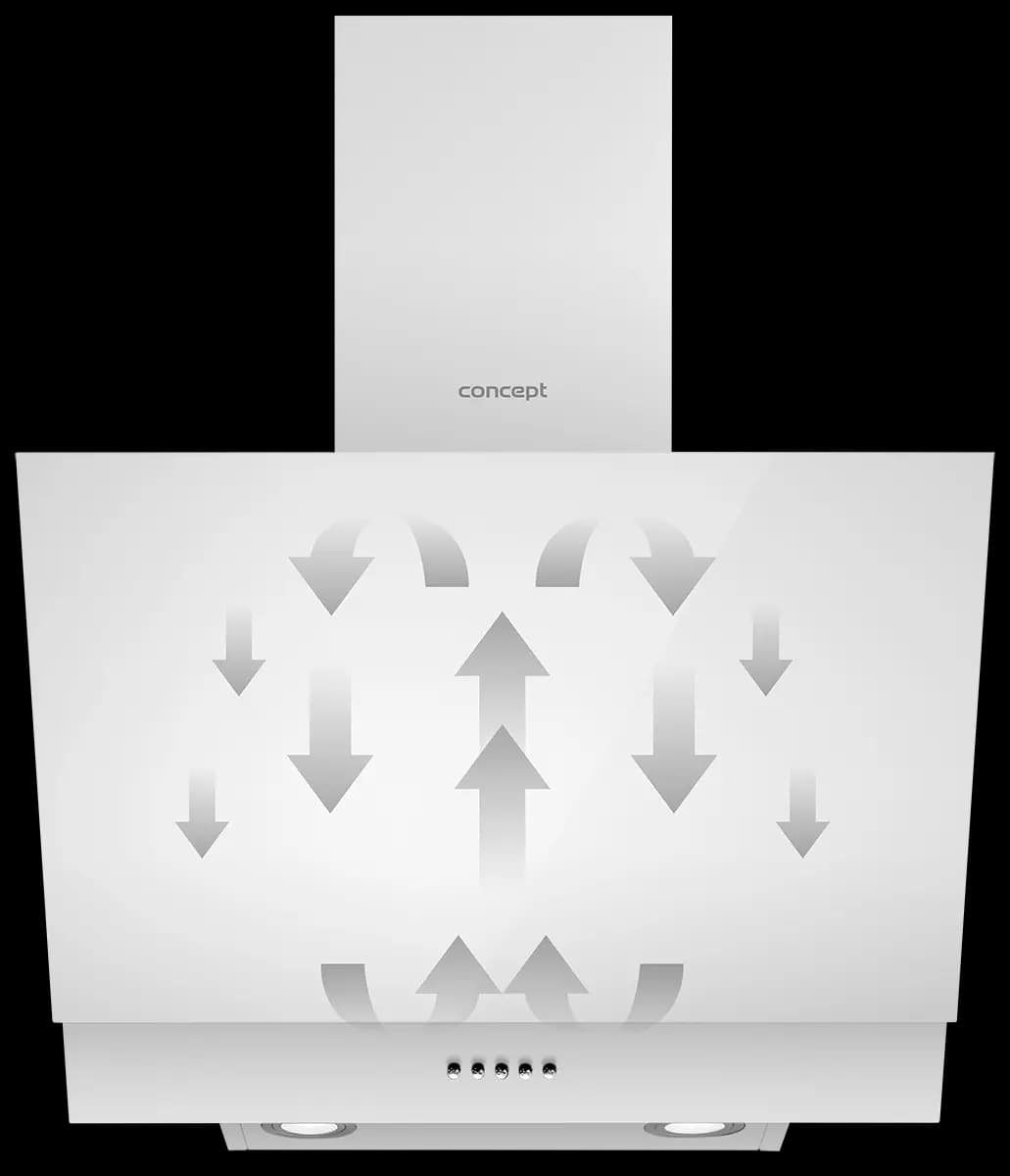 Concept Komínová digestoř OPK5160wh WHITE - náhled 4