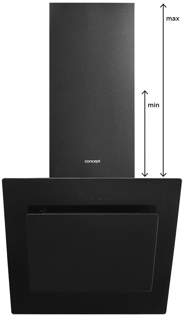 Concept Komínová digestoř OPK5360bc BLACK - náhled 4