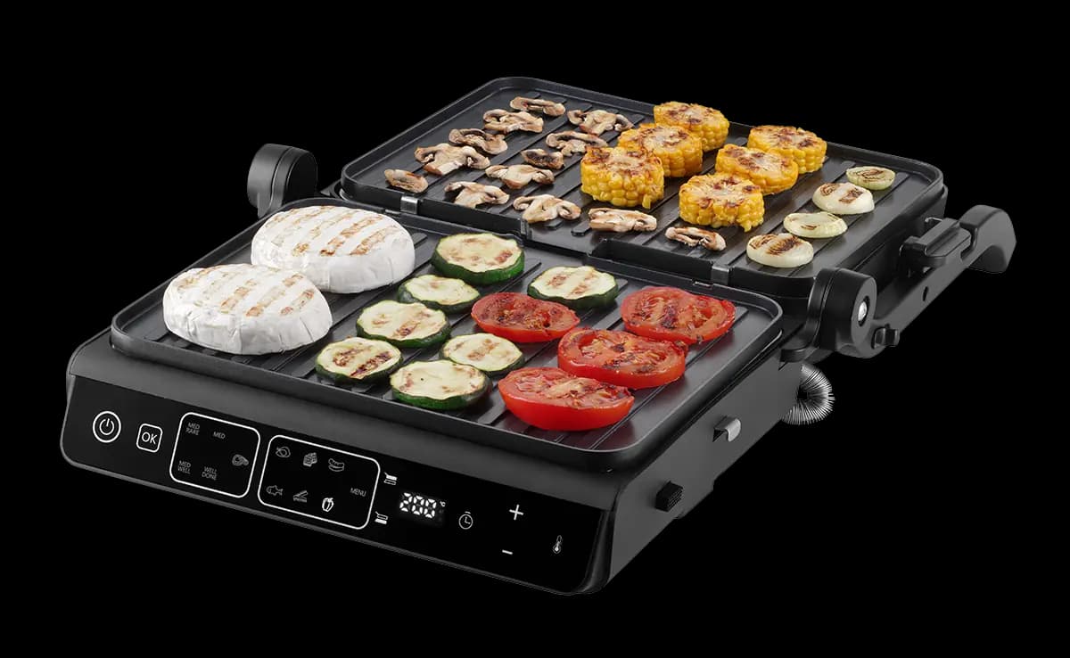 Concept Kontaktní gril s teplotní sondou Glass GE3600 - náhled 4