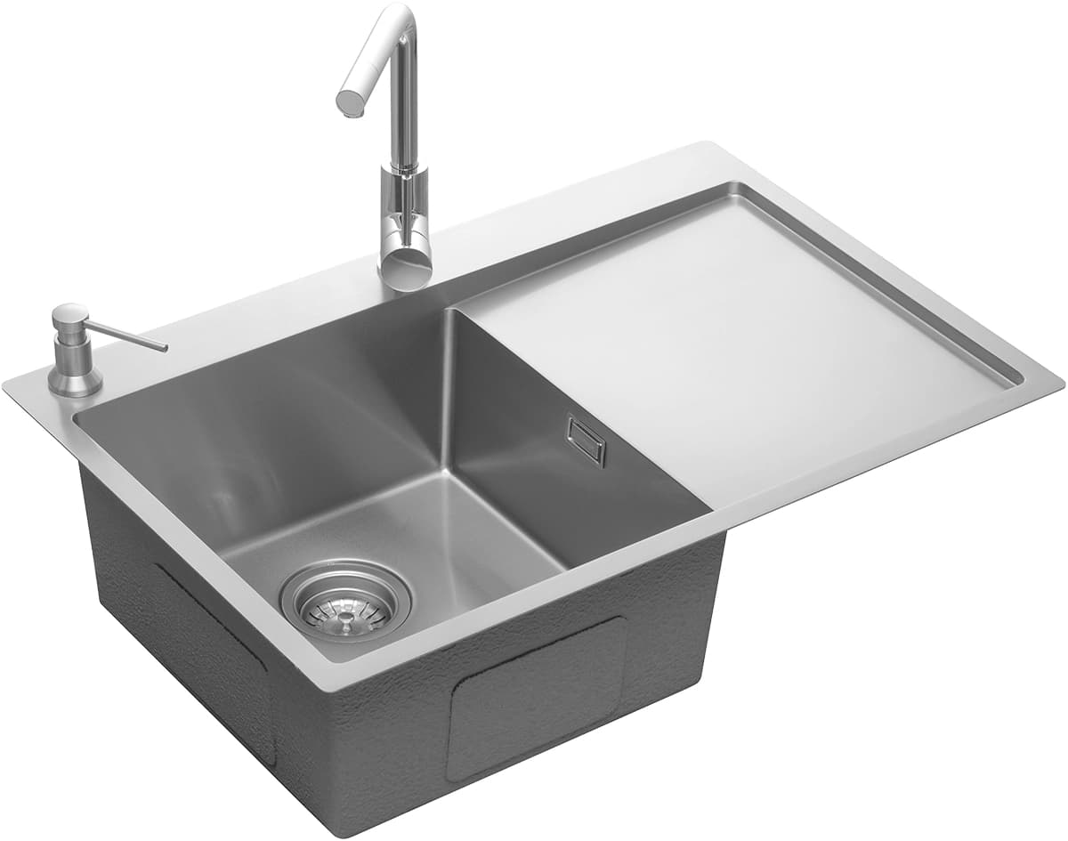 Concept Nerezový dřez s odkapem NANO coat levý DNN1045ssl - náhled 2