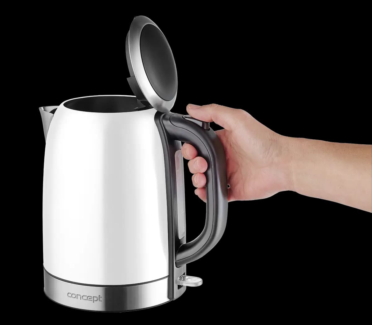 Concept Rychlovarná konvice nerezová 1,7 l, bílá RK3241 - náhled 3