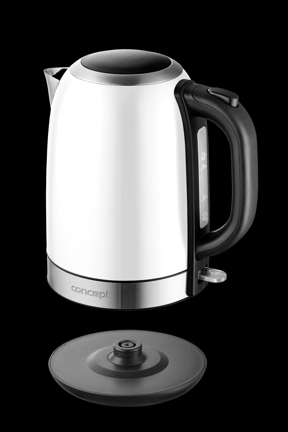 Concept Rychlovarná konvice nerezová 1,7 l, bílá RK3241 - náhled 5