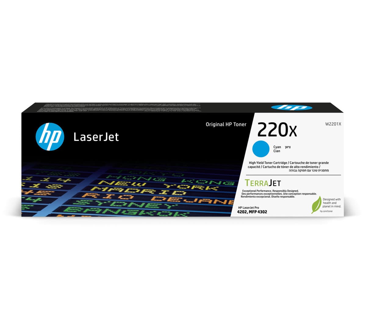 Toner HP 220X azurový (W2201X)