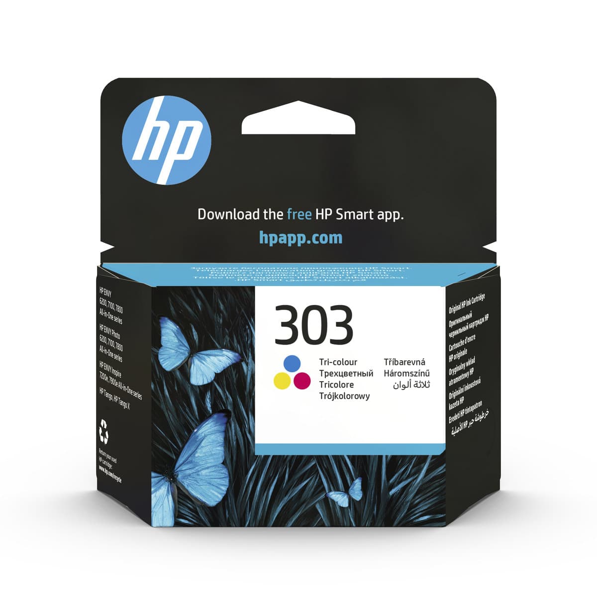 Inkoustová kazeta HP 303 tříbarevná (T6N01AE#UUQ)