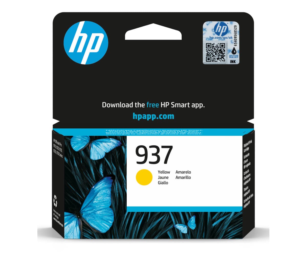 Inkoustová kazeta HP 937 žlutá (4S6W4NE#CE1)