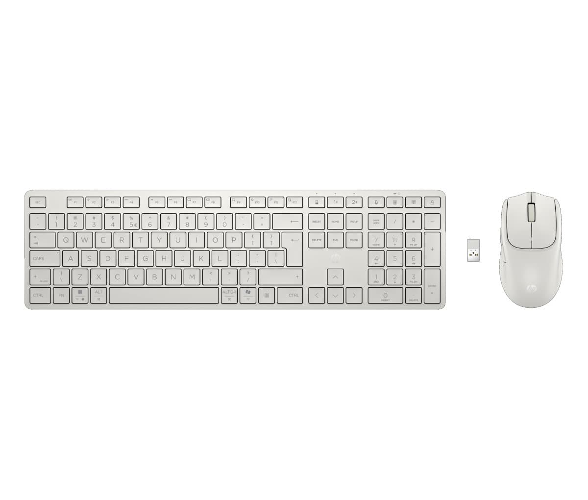 Bezdrátová klávesnice a myš HP 495C Multi-Device Dual-Mode - bílá (BE1M6AA#BCM)