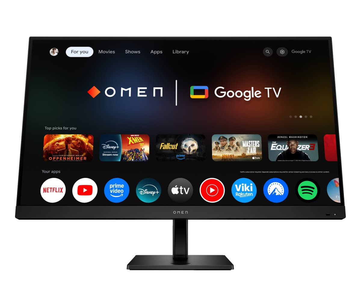 OMEN by HP 31,5" UHD 144Hz Smart Gaming Monitor - OMEN 32x (99Z68E9#ABB)