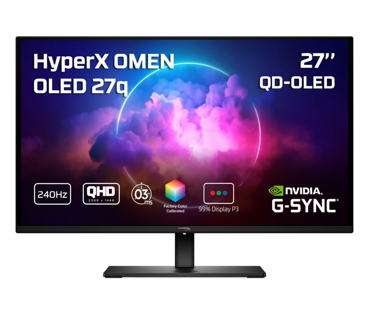 HyperX OMEN OLED 27" QHD 240Hz Gaming Monitor - OMEN OLED 27q (CH0R2E9#ABB)