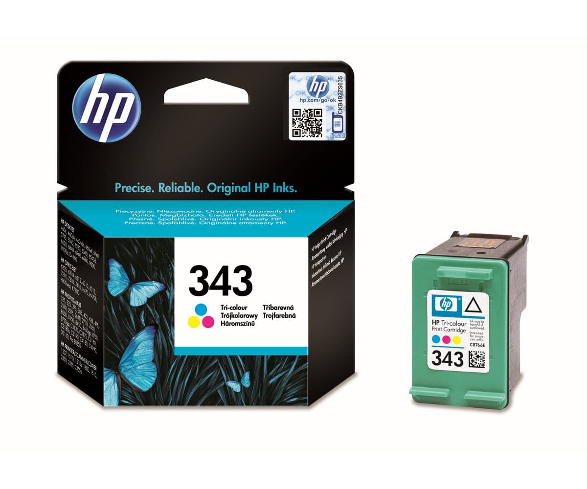 Inkoustová kazeta HP 343 tříbarevná (C8766EE#BA3)