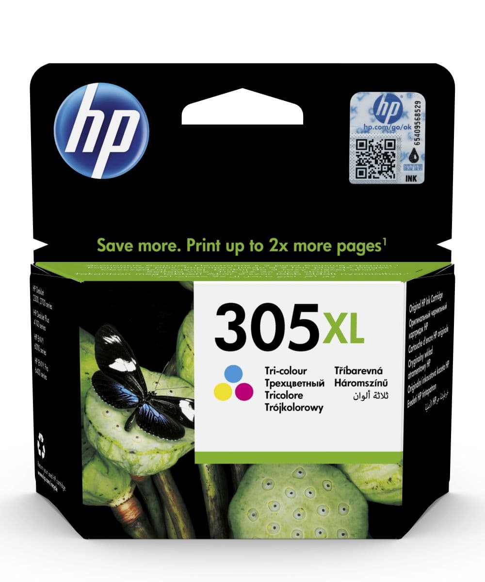 Inkoustová kazeta HP 305XL tříbarevná (3YM63AE)