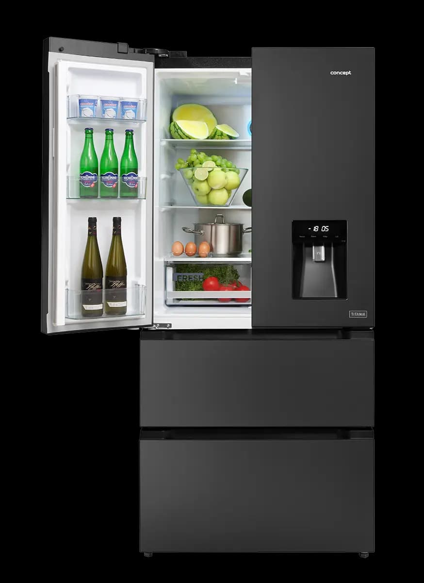 Concept Americká lednice s dávkovačem vody LA6683ds TITANIA - náhled 4