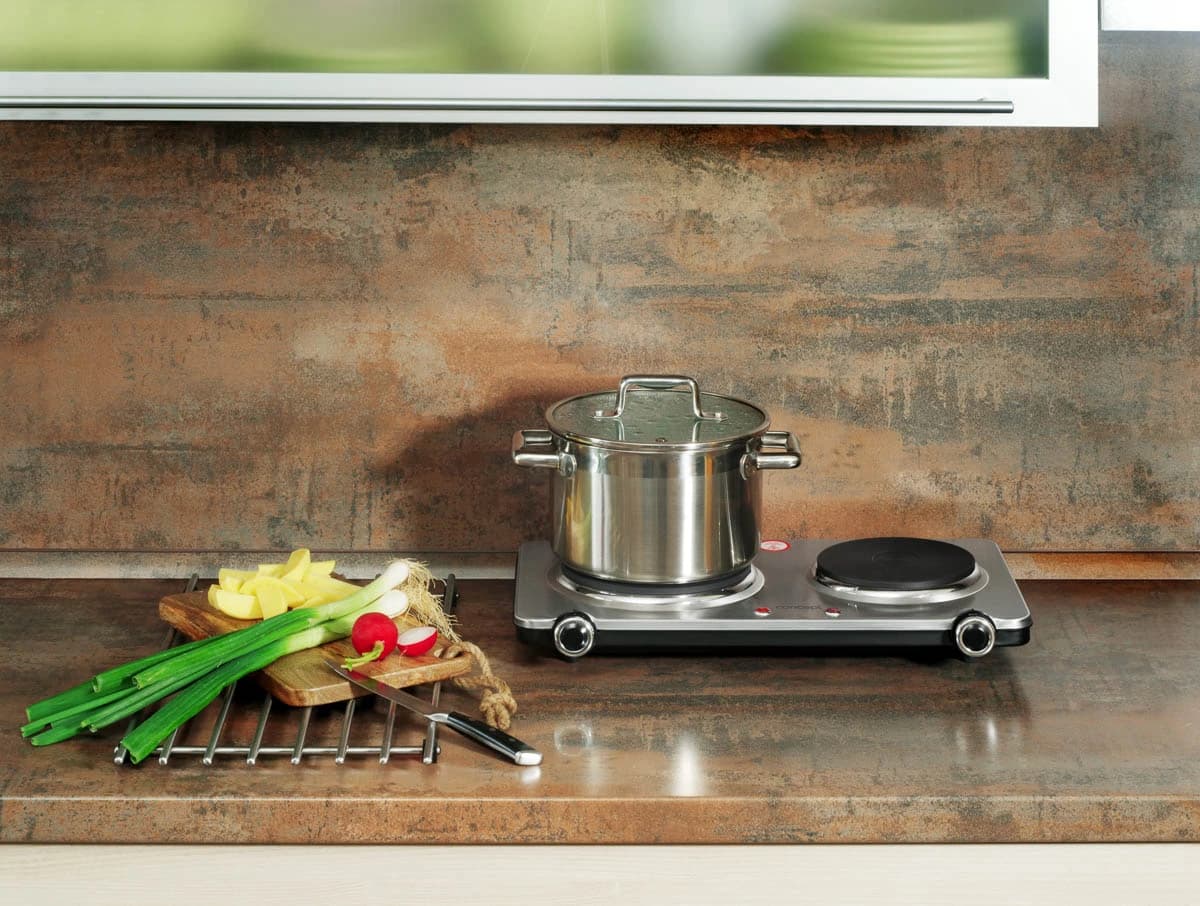 Concept Elektrický dvouplotýnkový vařič nerezový 2250 W VE3035 - náhled 3