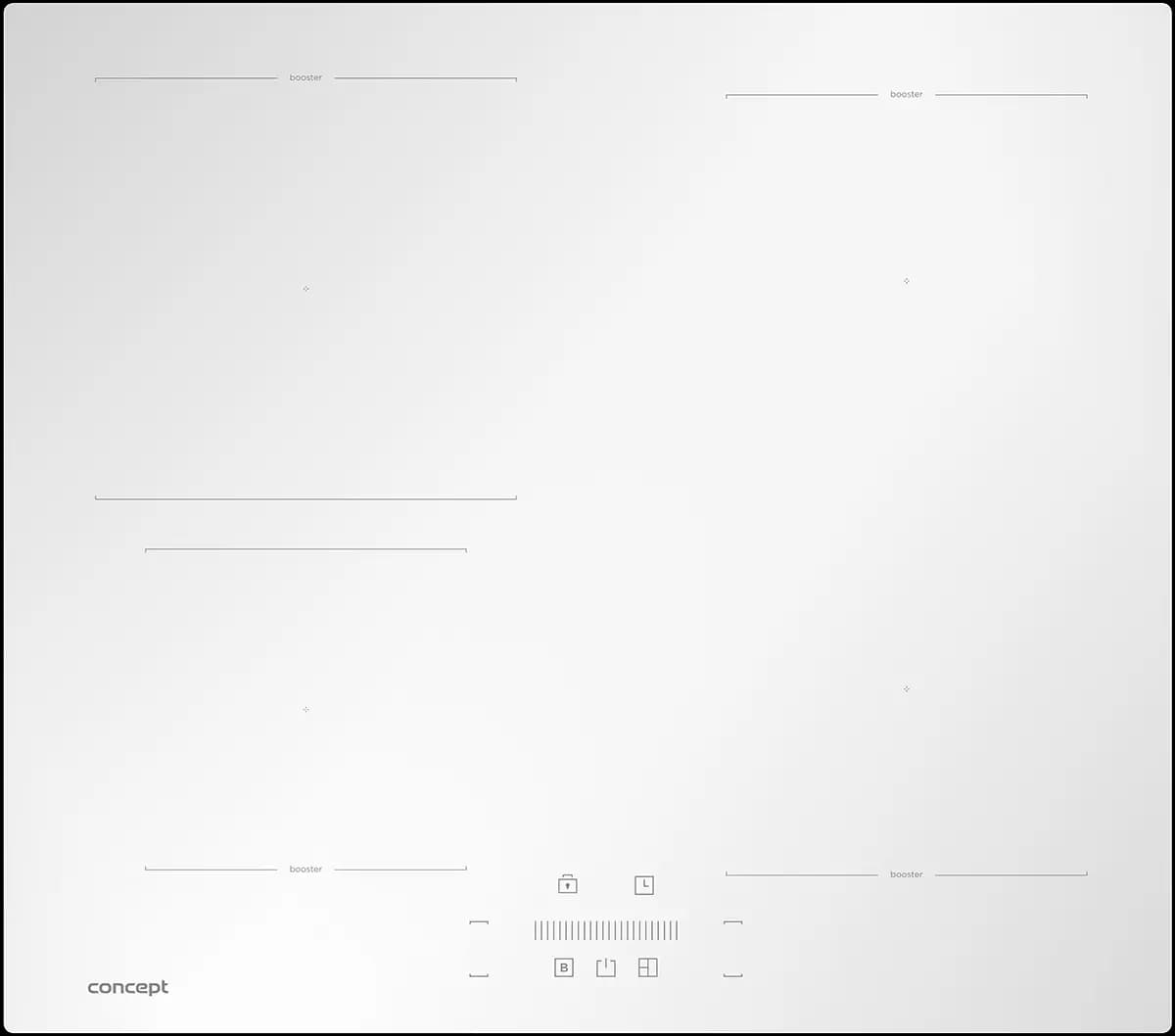 Concept Indukční deska s flexi zónou (Bridge) WHITE IDV5160wh - náhled 2