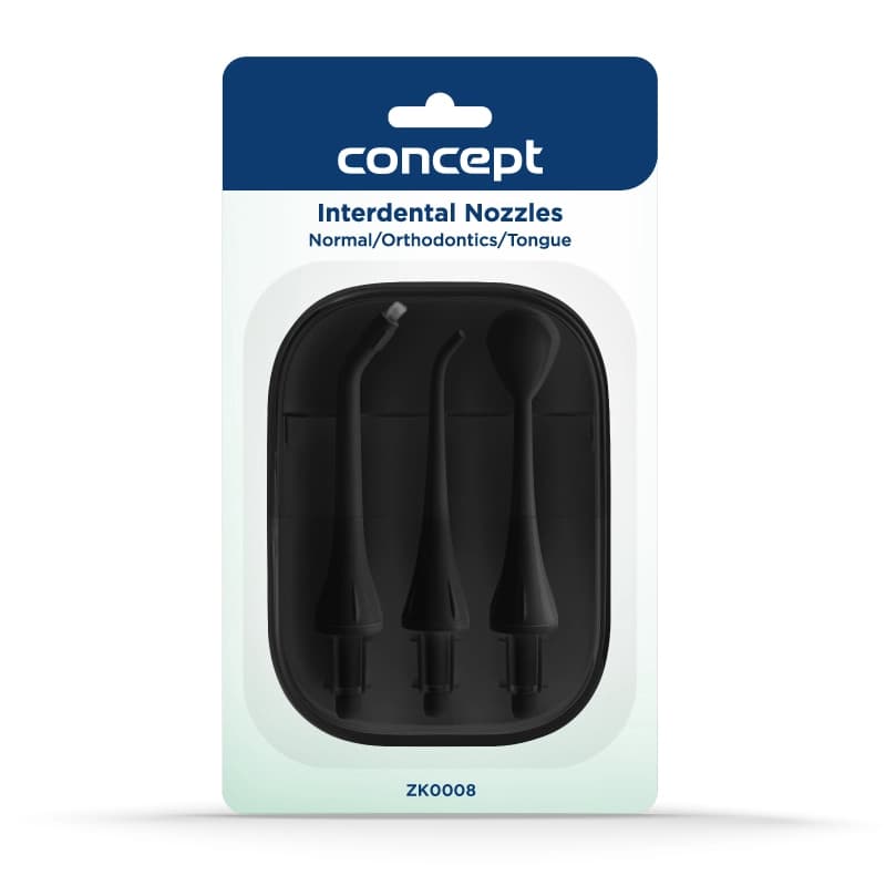 Concept Náhradní hlavice k dentální sprše PERFECT SMILE ZK402x, ZK4030, black, set 3 ks ZK0008 - náhled 3