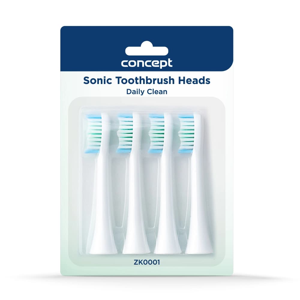 Concept Náhradní hlavice k zubním kartáčkům PERFECT SMILE ZK40xx, Daily Clean, white, 4 ks ZK0001 - náhled 3