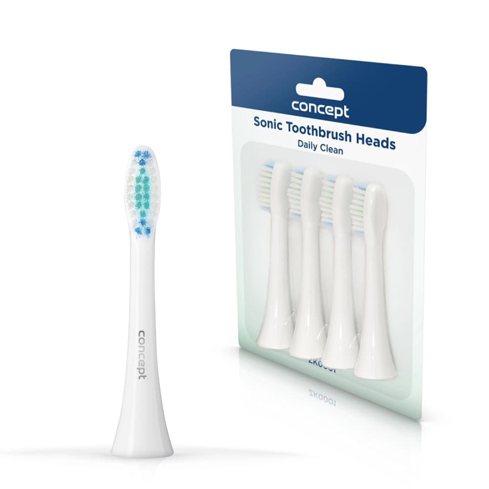 Concept Náhradní hlavice k zubním kartáčkům PERFECT SMILE ZK40xx, Daily Clean, white, 4 ks ZK0001 - náhled 4