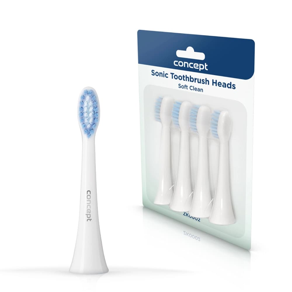 Concept Náhradní hlavice k zubním kartáčkům PERFECT SMILE ZK40xx, Soft Clean, white, 4 ks ZK0002 - náhled 4