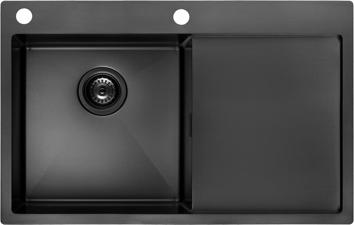 Concept Nerezový dřez s odkapem NANO coat TITANIA levý DNN1045dsl - náhled 4