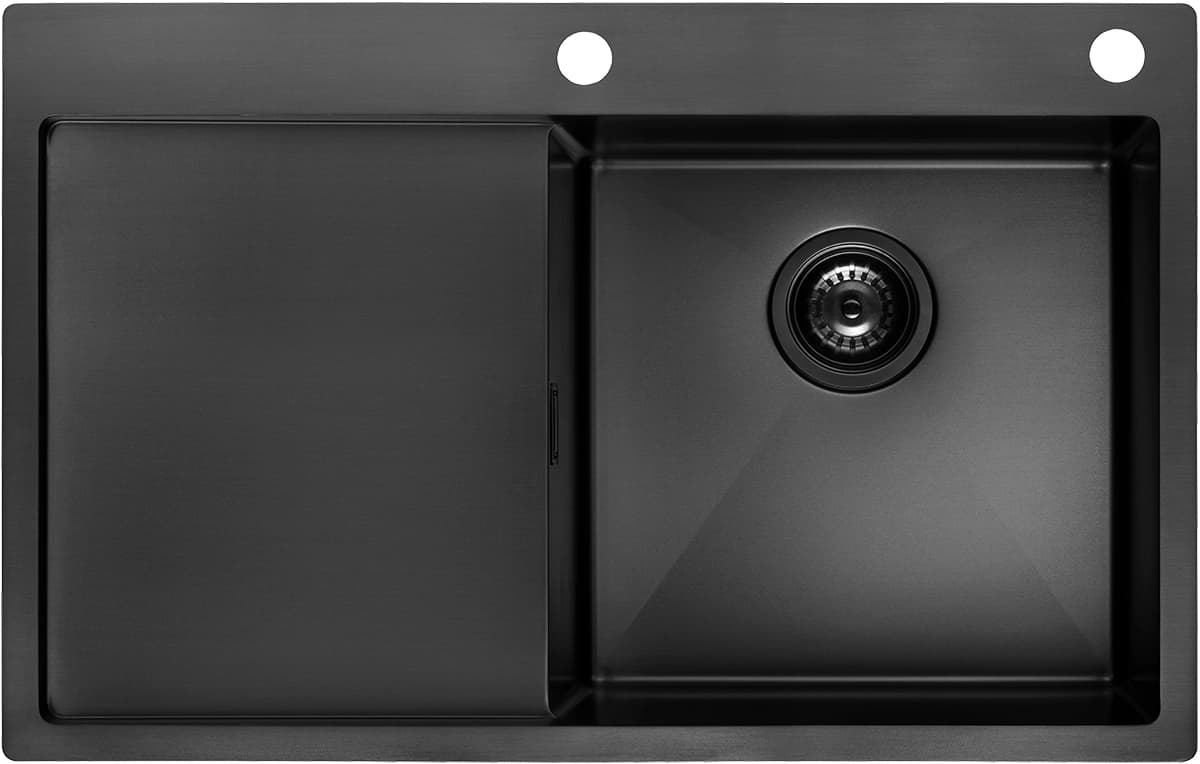 Concept Nerezový dřez s odkapem NANO coat TITANIA pravý DNN1045dsr - náhled 5