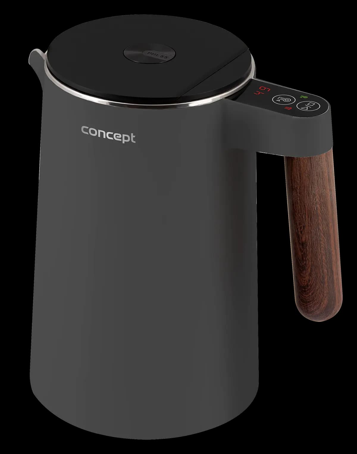 Concept Rychlovarná konvice s regulací teploty 1,5 l NORWOOD, tmavě šedá RK3305 - náhled 2