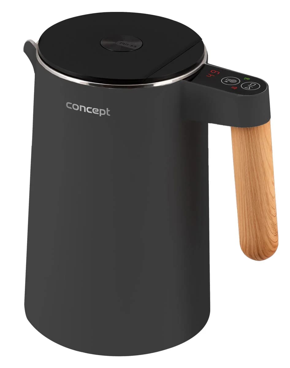 Concept Rychlovarná konvice s regulací teploty 1,5 l Salt a Pepper, antracitová RK3302 - náhled 2