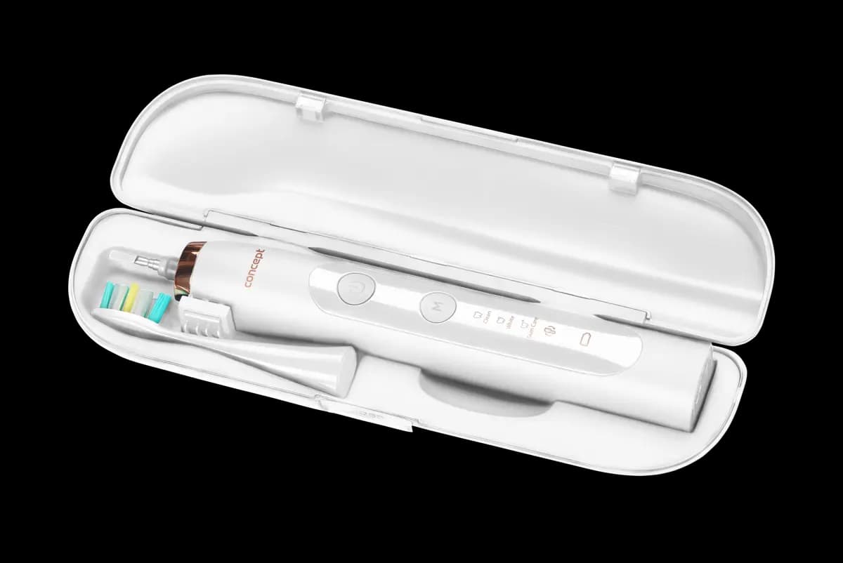 Concept Sonický zubní kartáček s cestovním pouzdrem PERFECT SMILE, white ZK7010 - náhled 3