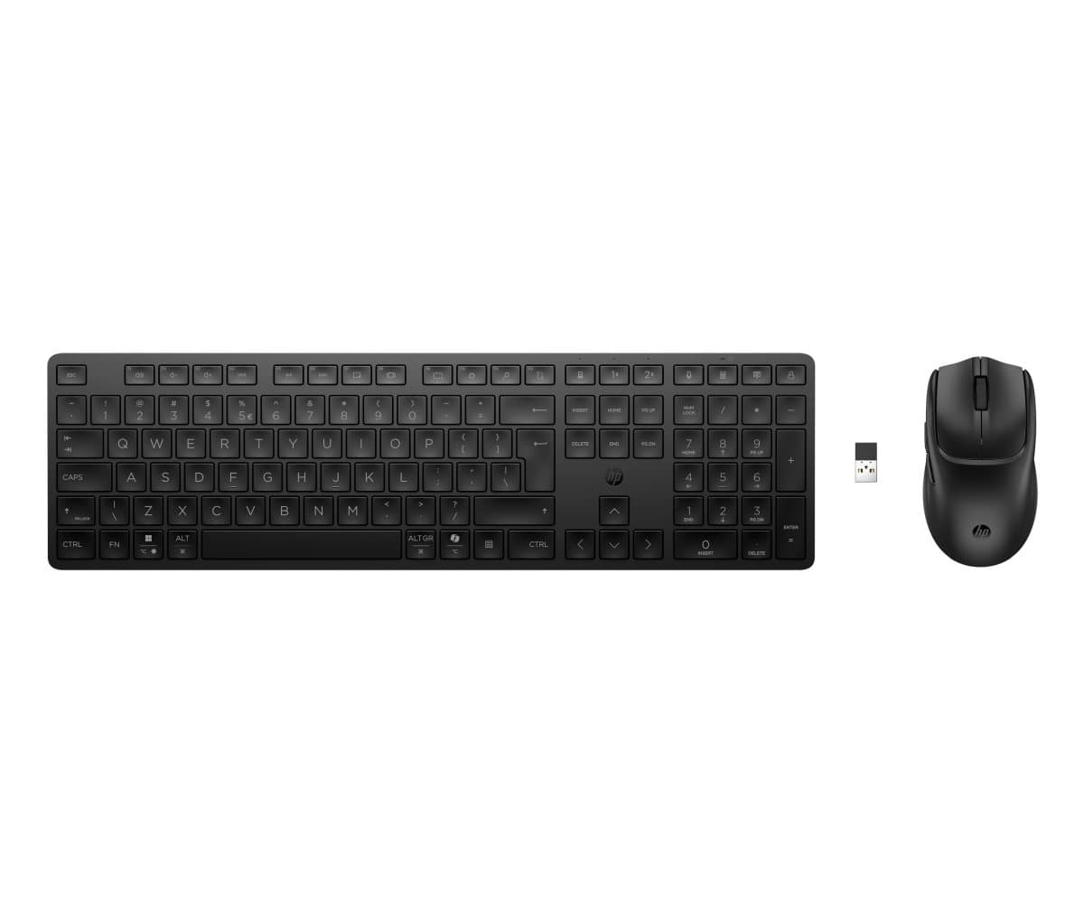 Bezdrátová klávesnice a myš HP 490C Multi-Device Dual-Mode - černá (BE1P9AA#BCM)